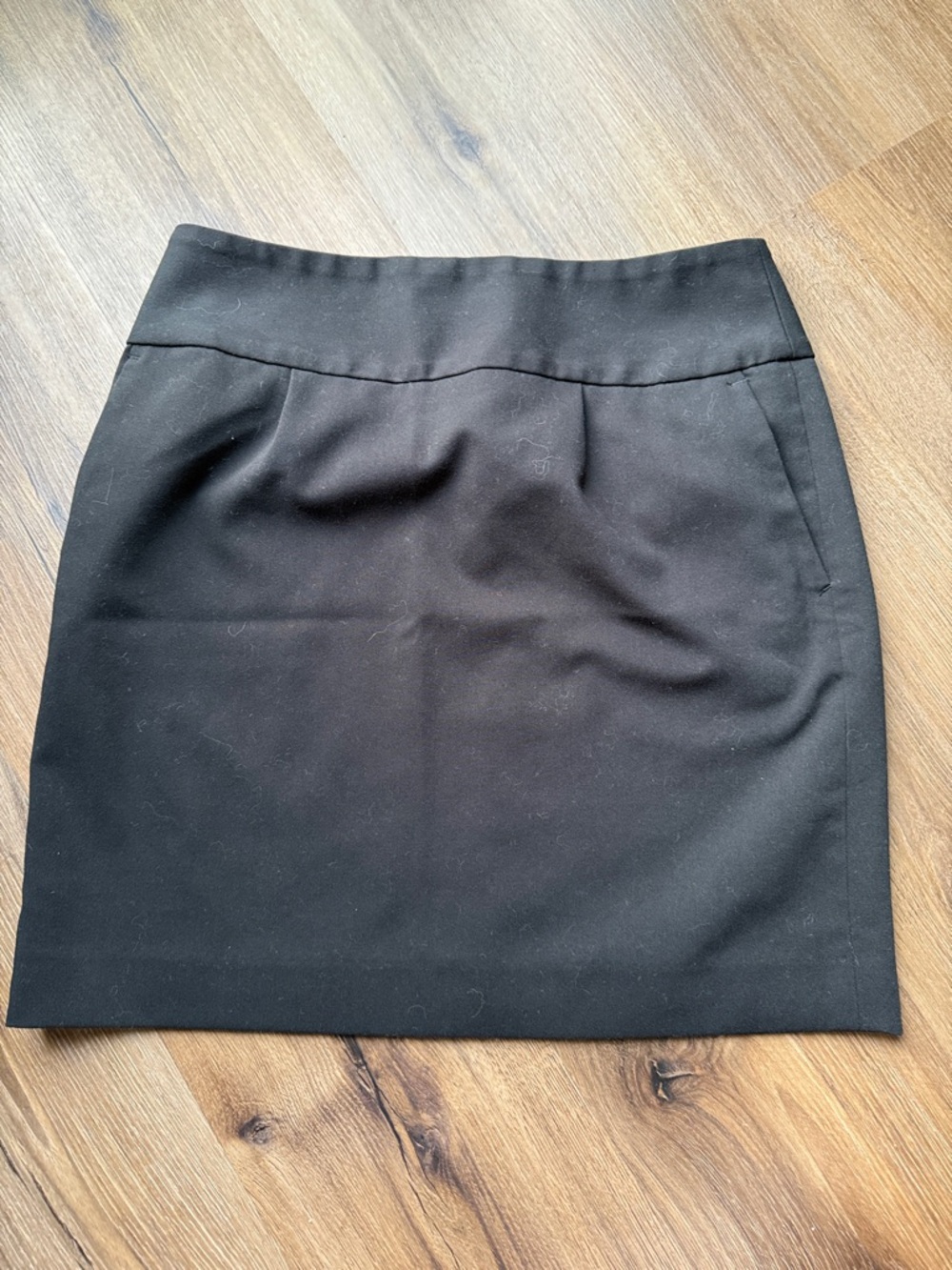 LOFT Black Mini Skirt with Clean Waistband
